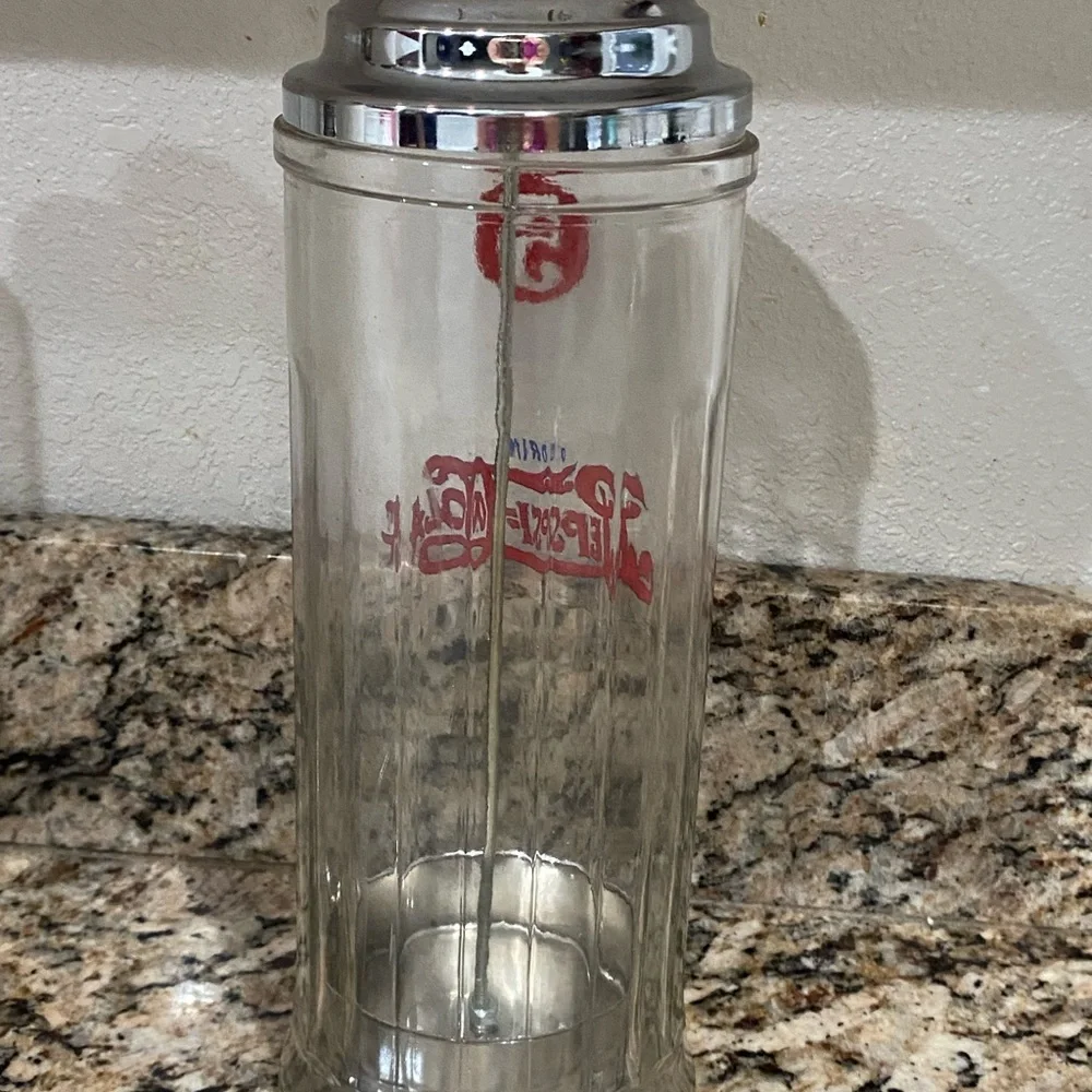 Vtg Pepsi Cola Diner Style Straw Holder